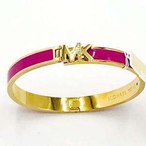 New Michael Kors  purple and Gold-Tone Hamilton Bracelet